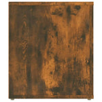 Tv-Benk Røkt Eik 100X35X40 Cm Konstruert Tre