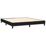 Boxspring-Sengeramme Boksfjær Svart 180X200 Cm Super King Stoff