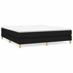 Boxspring-Sengeramme Boksfjær Svart 180X200 Cm Super King Stoff