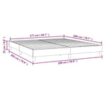 Boxspring-Sengeramme Boksfjær Svart 180X200 Cm Super King Stoff