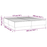 Boxspring-Sengeramme Boksfjær Svart 180X200 Cm Super King Stoff
