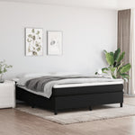 Boxspring-Sengeramme Boksfjær Svart 180X200 Cm Super King Stoff