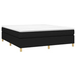 Boxspring-Sengeramme Boksfjær Svart 180X200 Cm Super King Stoff