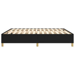Boxspring-Sengeramme Boksfjær Svart 180X200 Cm Super King Stoff