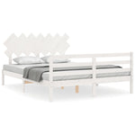 Sengeramme Med Hodegavl Hvit 140X190 Cm Heltre
