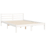 Sengeramme Med Hodegavl Hvit 140X190 Cm Heltre