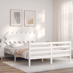 Sengeramme Med Hodegavl Hvit 140X190 Cm Heltre