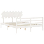 Sengeramme Med Hodegavl Hvit 140X200 Cm Heltre
