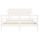 Sengeramme Med Hodegavl Hvit 140X200 Cm Heltre