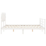 Sengeramme Med Hodegavl Hvit 140X200 Cm Heltre