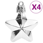 Julekulesett 111 Deler Hvit Og Grå Polystyren