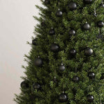 Julekulesett 111 Deler Svart Polystyren