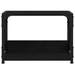 Skriverbord 2 Hyller Svart 44X26X31,5 Cm Konstruert Tre