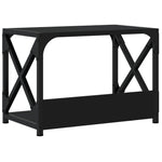 Skriverbord 2 Hyller Svart 44X26X31,5 Cm Konstruert Tre