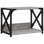 Skriverbord 2 Hyller Grå Sonoma 44X26X31,5 Cm Konstruert Tre