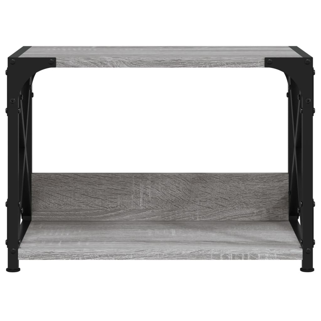 Skriverbord 2 Hyller Grå Sonoma 44X26X31,5 Cm Konstruert Tre