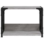 Skriverbord 2 Hyller Grå Sonoma 44X26X31,5 Cm Konstruert Tre
