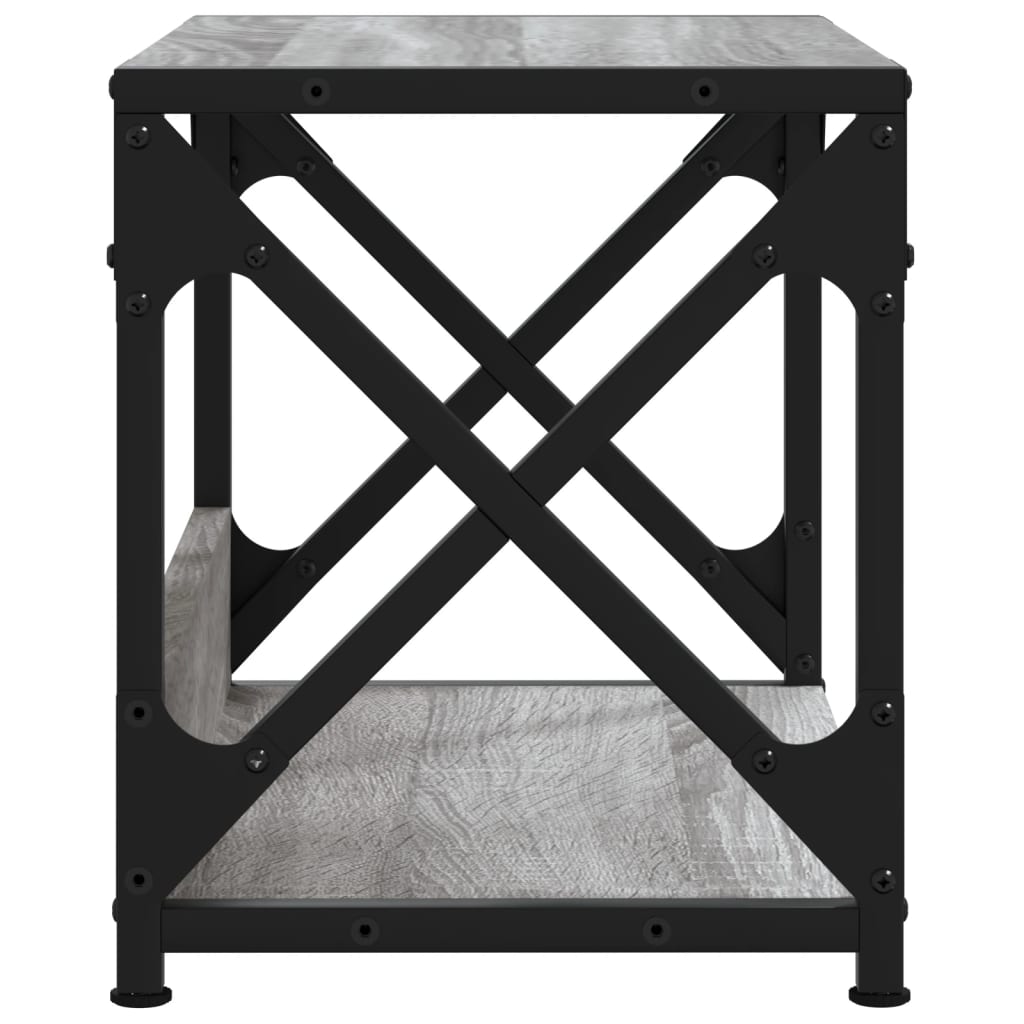 Skriverbord 2 Hyller Grå Sonoma 44X26X31,5 Cm Konstruert Tre