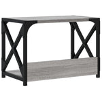 Skriverbord 2 Hyller Grå Sonoma 44X26X31,5 Cm Konstruert Tre