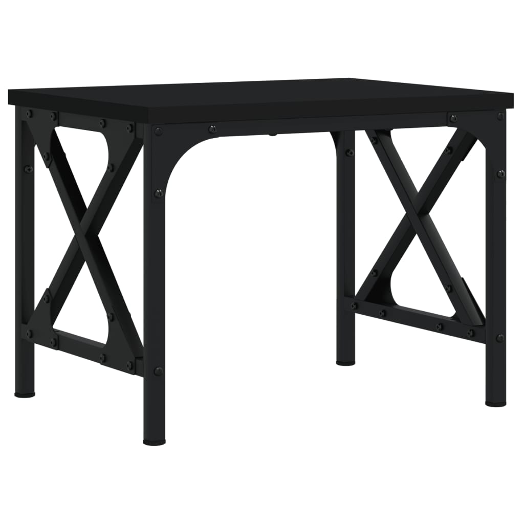Skriverbord Svart 40X30X31 Cm Konstruert Tre