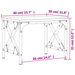 Skriverbord Sonoma Eik 40X30X31 Cm Konstruert Tre