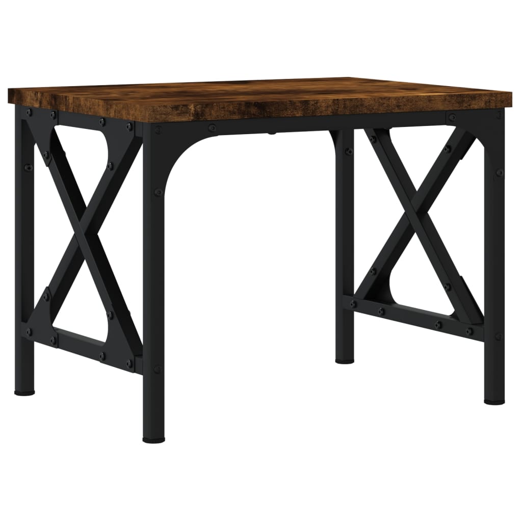 Skriverbord Røkt Eik 40X30X31 Cm Konstruert Tre