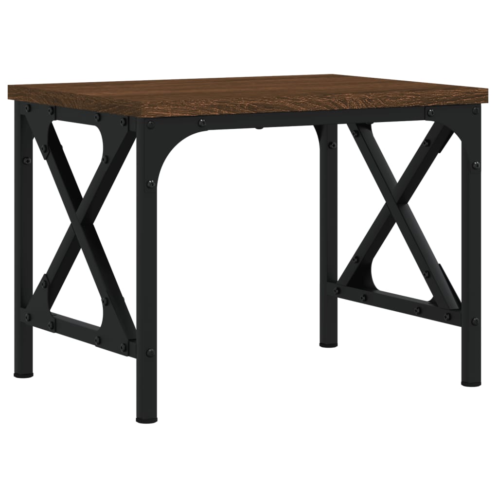Skriverbord Brun Eik 40X30X31 Cm Konstruert Tre