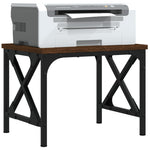 Skriverbord Brun Eik 40X30X31 Cm Konstruert Tre