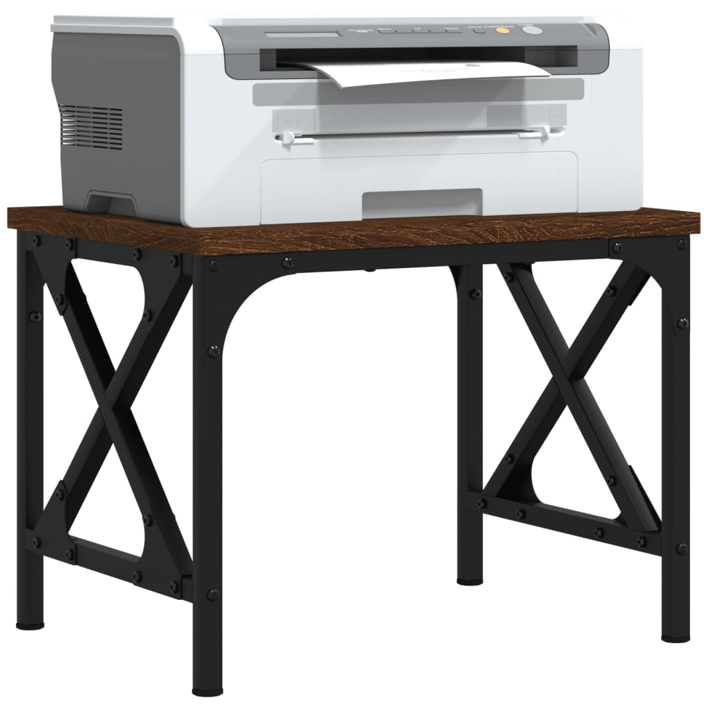Skriverbord Brun Eik 40X30X31 Cm Konstruert Tre