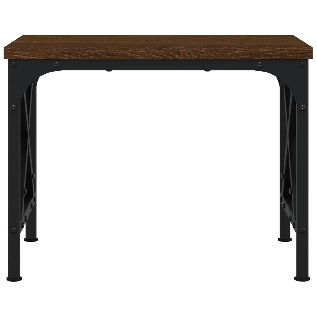 Skriverbord Brun Eik 40X30X31 Cm Konstruert Tre