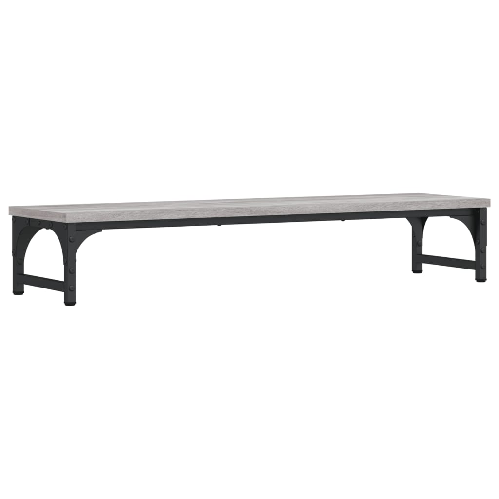 Skjermstativ Grå Sonoma 85X23X15,5 Cm Konstruert Tre