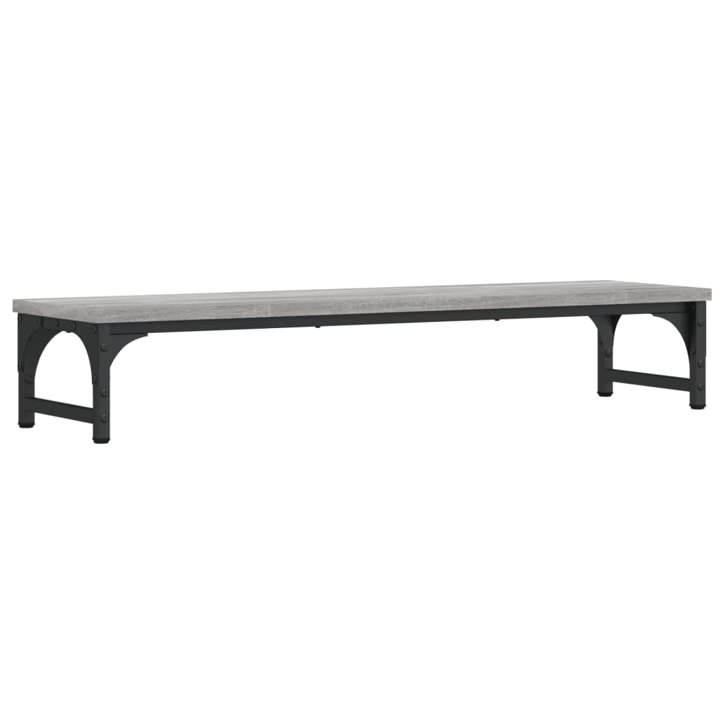 Skjermstativ Grå Sonoma 85X23X15,5 Cm Konstruert Tre