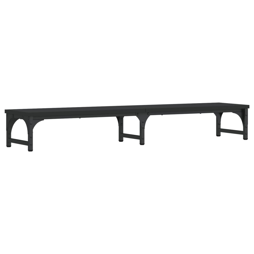 Skjermstativ Svart 105X23X15,5 Cm Konstruert Tre