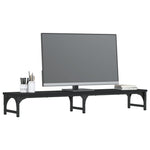 Skjermstativ Svart 105X23X15,5 Cm Konstruert Tre