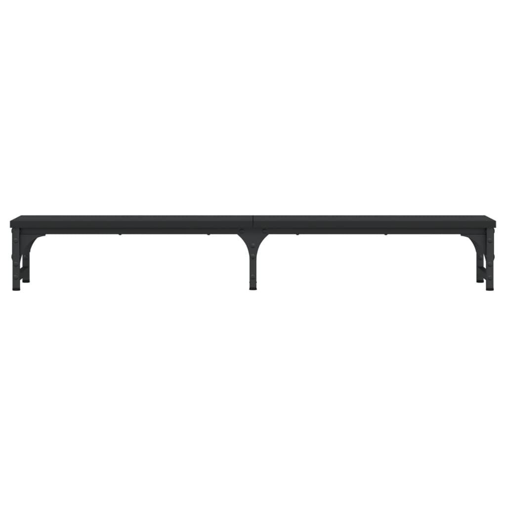Skjermstativ Svart 105X23X15,5 Cm Konstruert Tre
