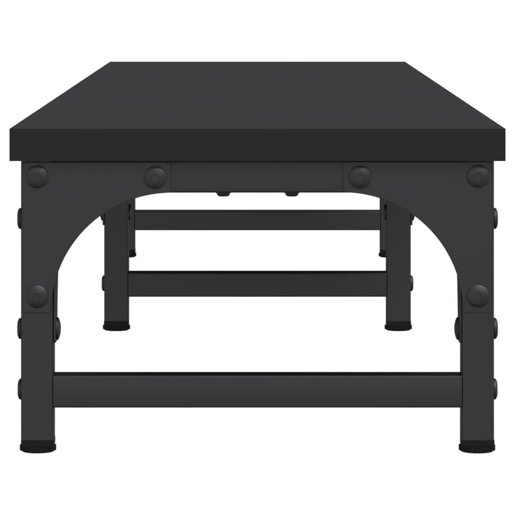 Skjermstativ Svart 105X23X15,5 Cm Konstruert Tre