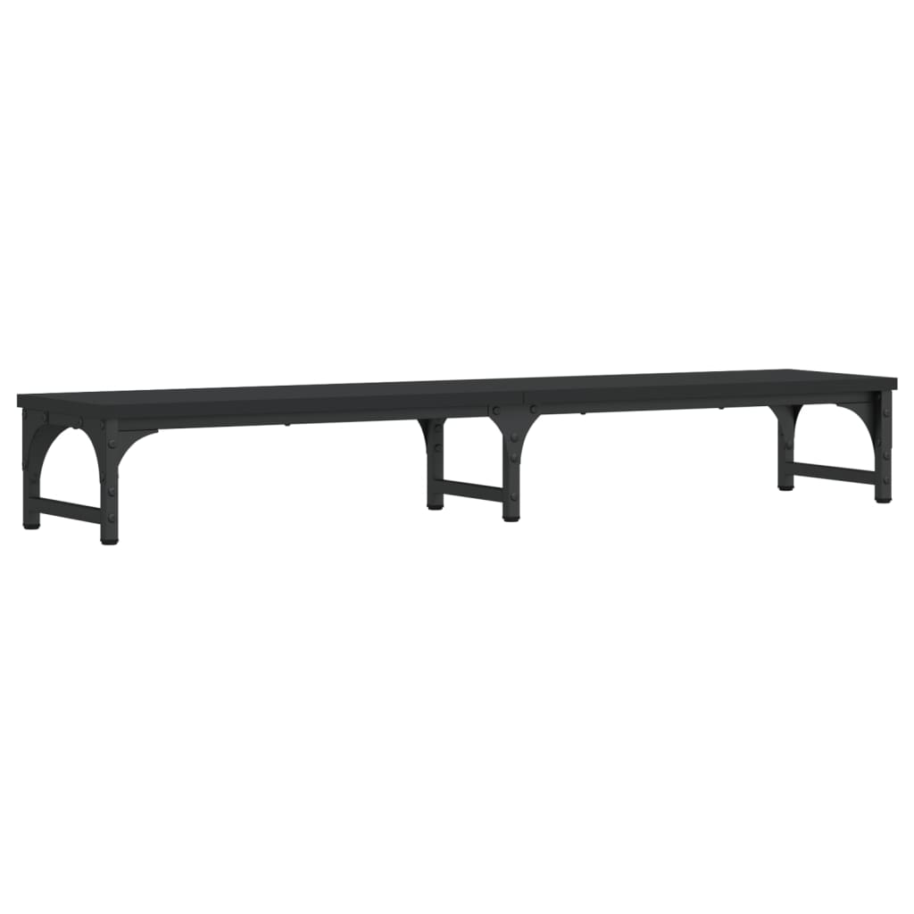 Skjermstativ Svart 105X23X15,5 Cm Konstruert Tre