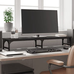 Skjermstativ Svart 105X23X15,5 Cm Konstruert Tre
