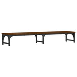 Skjermstativ Brun Eik 105X23X15,5 Cm Konstruert Tre
