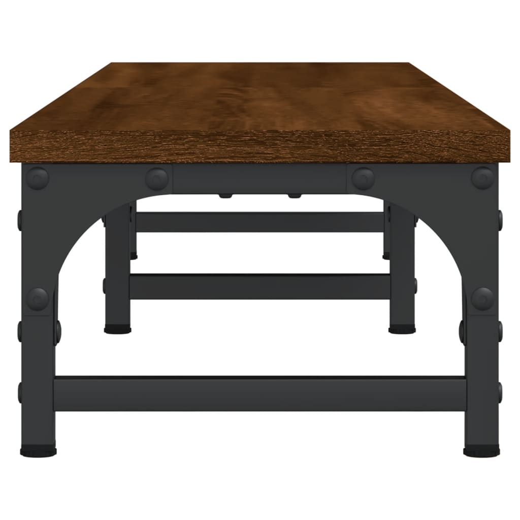 Skjermstativ Brun Eik 105X23X15,5 Cm Konstruert Tre