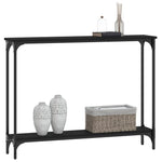 Konsollbord Svart 100X22,5X75 Cm Konstruert Tre