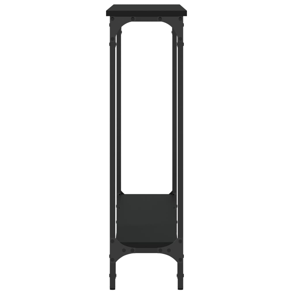 Konsollbord Svart 100X22,5X75 Cm Konstruert Tre