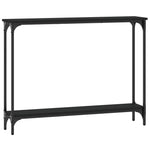 Konsollbord Svart 100X22,5X75 Cm Konstruert Tre