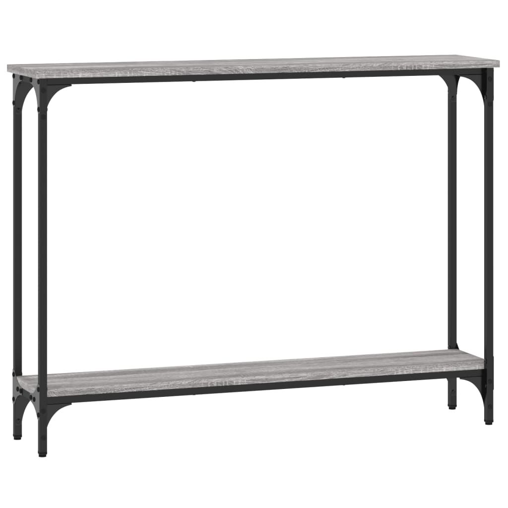Konsollbord Grå Sonoma 100X22,5X75 Cm Konstruert Tre