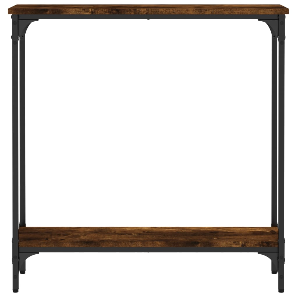 Konsollbord Røkt Eik 75X22,5X75 Cm Konstruert Tre