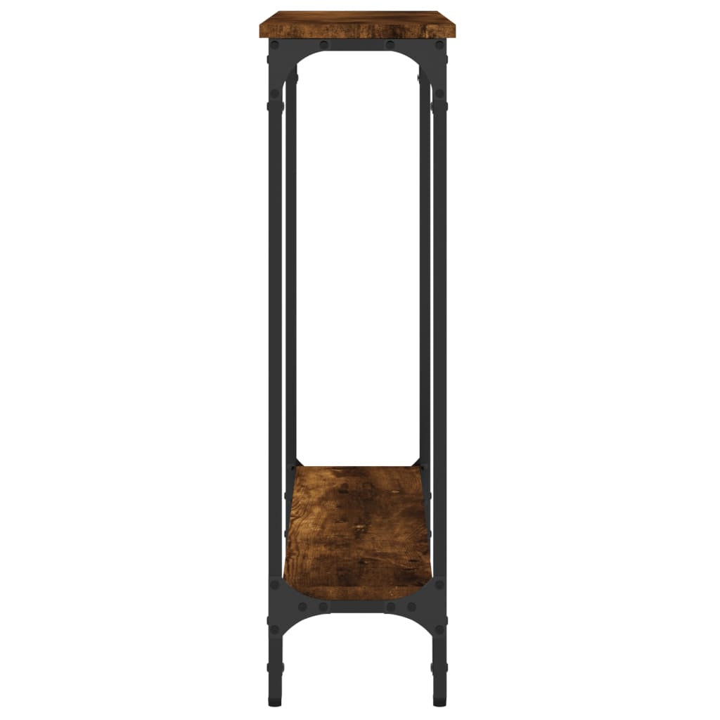 Konsollbord Røkt Eik 75X22,5X75 Cm Konstruert Tre