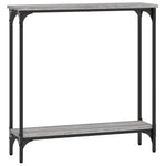 Konsollbord Grå Sonoma 75X22,5X75 Cm Konstruert Tre