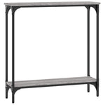 Konsollbord Grå Sonoma 75X22,5X75 Cm Konstruert Tre