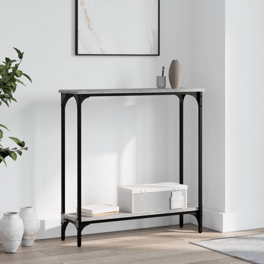 Konsollbord Grå Sonoma 75X22,5X75 Cm Konstruert Tre