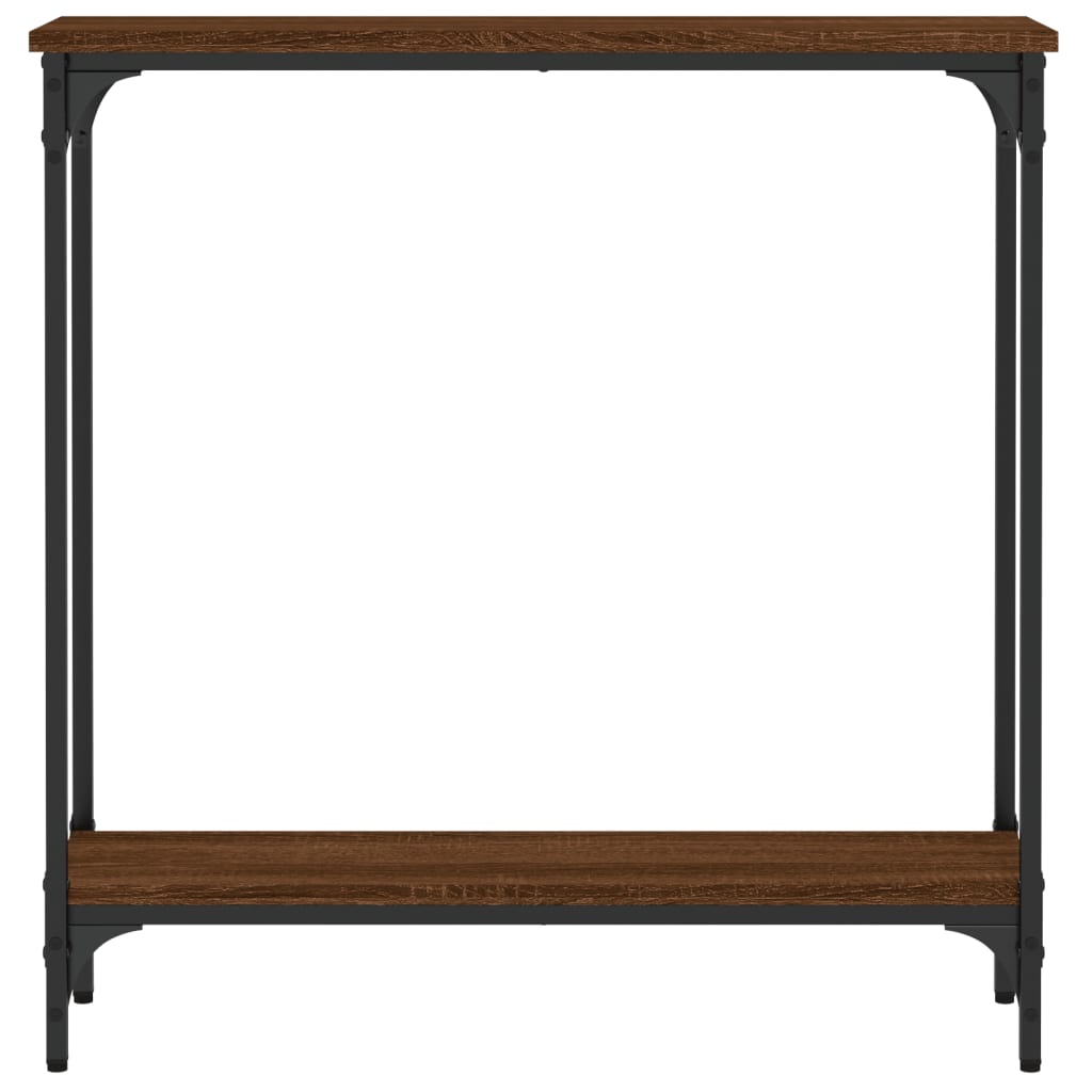 Konsollbord Brun Eik 75X22,5X75 Cm Konstruert Tre